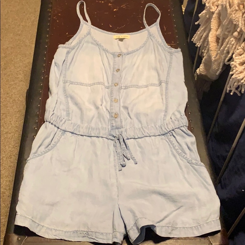 Denim romper